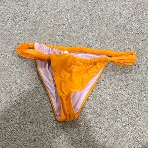 Gianni Bini Vibrant Orange and Soft Pink Bikini Bottom